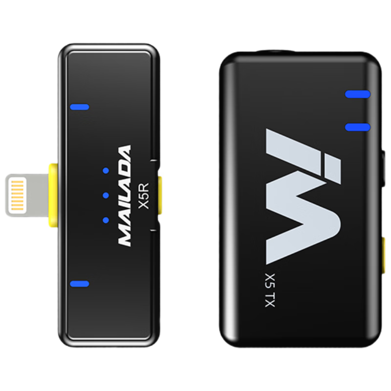 麥拉達X5ML蘋果版一拖一無線話筒領(lǐng)夾麥克風(fēng)小蜜蜂采訪戶外直播音響錄音手機單反收音麥磁吸配件錄播設(shè)備