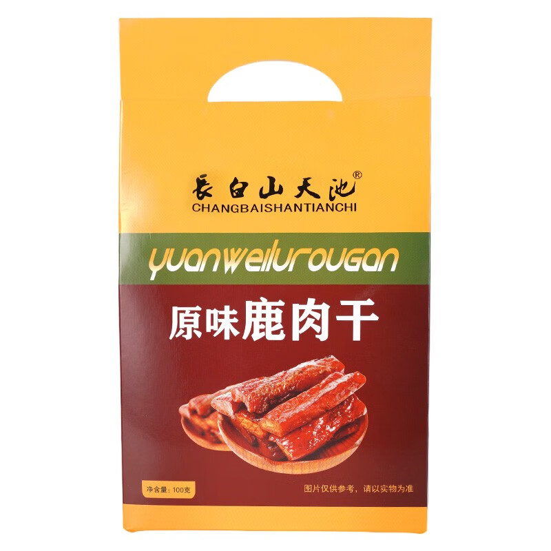 東北吉林特產(chǎn)大全梅花鹿手撕風(fēng)干醬鹿肉干熟食原味禮盒 原味鹿肉干 100克