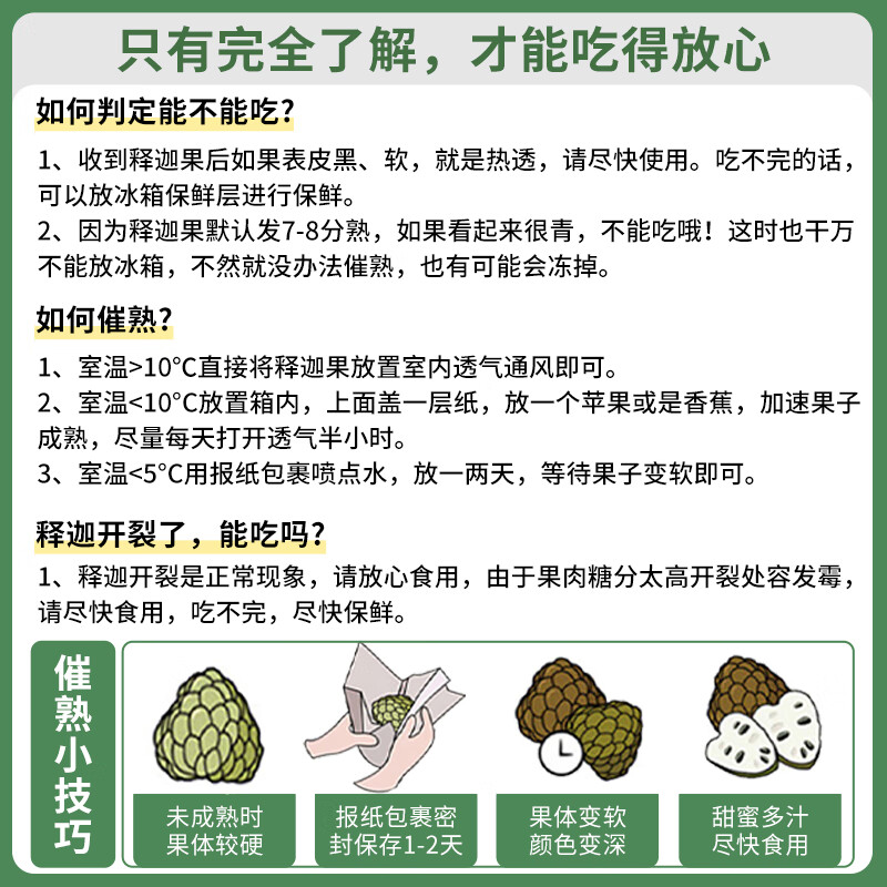 觅百果【顺丰】海南牛奶凤梨释迦果当季新鲜热带水果超甜番荔枝佛头果 净重5斤大果【约7-9个果】