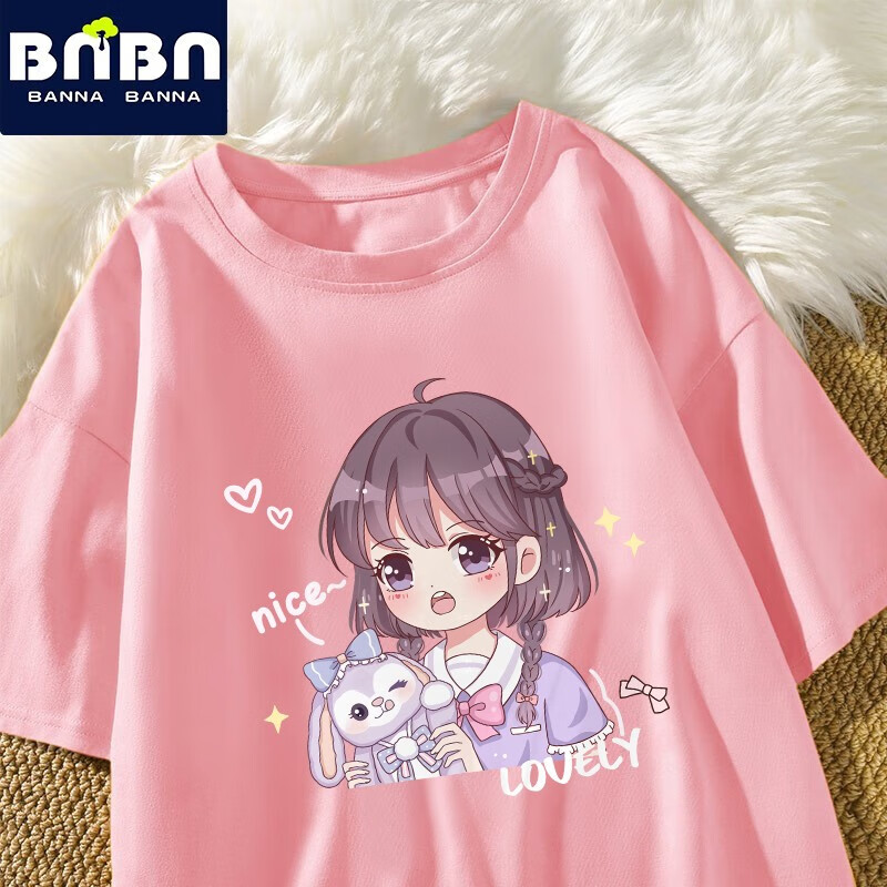 ���ɰ���Ůͯ���䴿��2025�¿���װ12��Ů��t���������ɰٴ��ļ���ͯ���� Nˮĸ���� 130