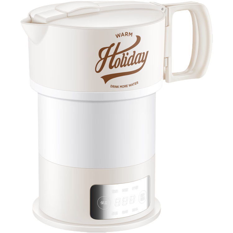 苏泊尔（SUPOR）便携式烧水壶 可折叠电水壶 迷你烧水杯旅行0.6L 养生冲奶 保温恒温电热水壶 SW-06J005