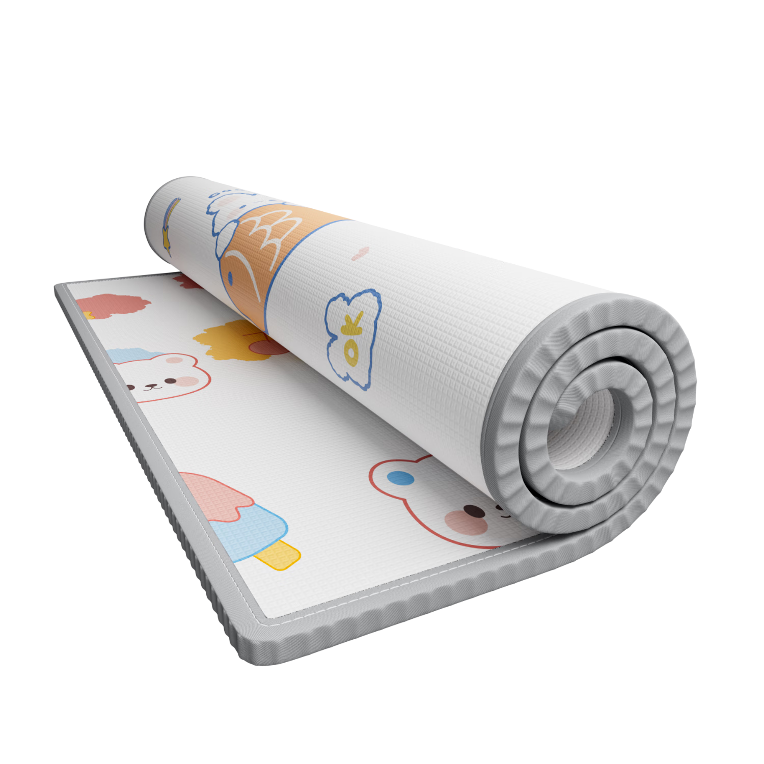 Ц���� Ӥ�����е� �Ӻ�XPE�� 180*150cm ��1.0cm ��Ͳʽ ˫0������ CCC��֤ 31.8Ԫ