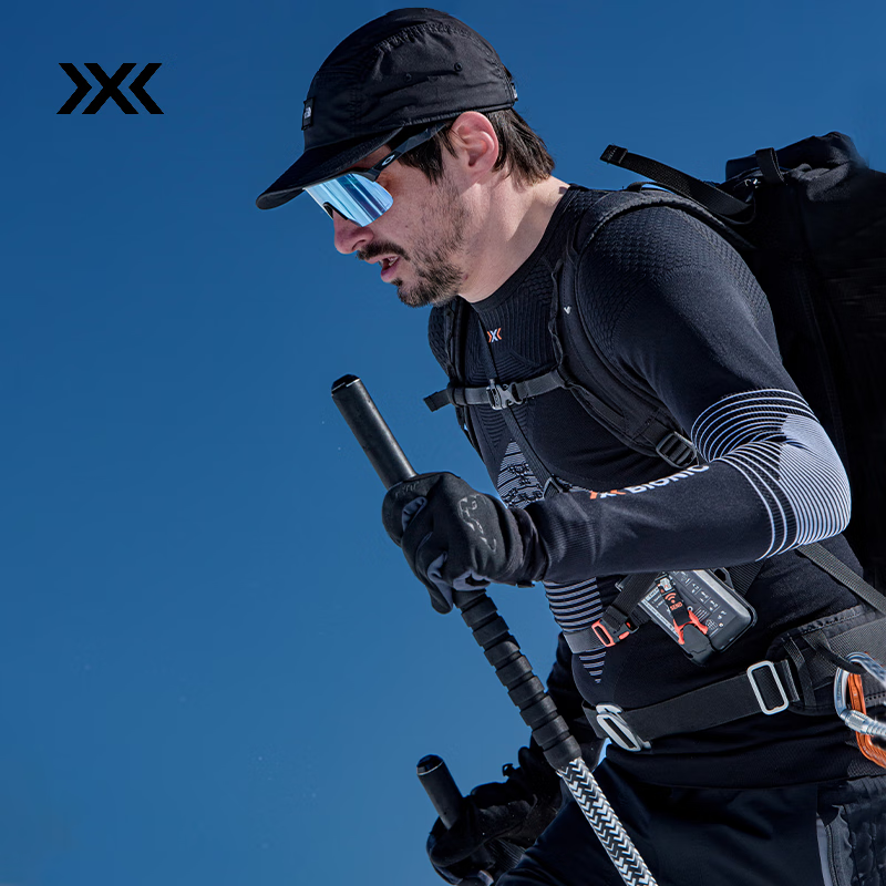 XBIONIC激能4.0男功能内衣压紧身缩衣裤健身滑雪跑步运动保暖吸湿排汗 猫眼黑/极地白 M