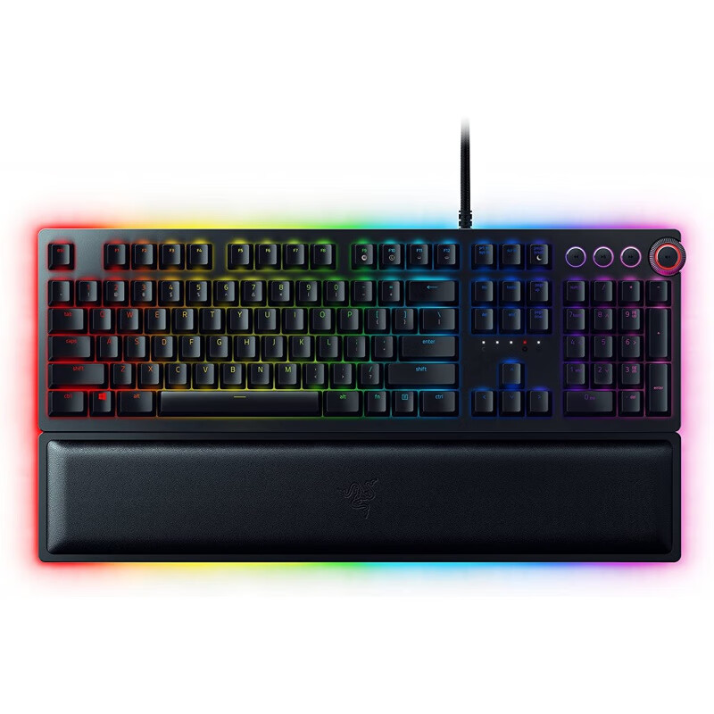 雷蛇（Razer）Huntsman Elite光机械有线游戏键盘机械键盘 黑色 官方标配 光轴