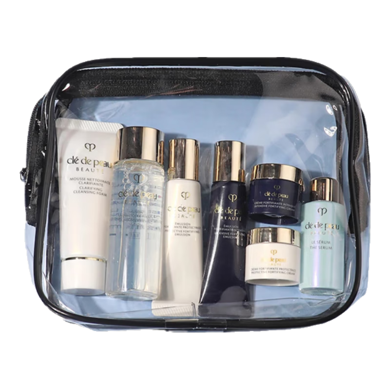 肌膚之鑰（Cle de Peau）光采水乳三件套護(hù)膚品旅行套裝女士媽媽化妝品全套補(bǔ)水緊致 送人 王炸七件套清爽款 送洗漱包