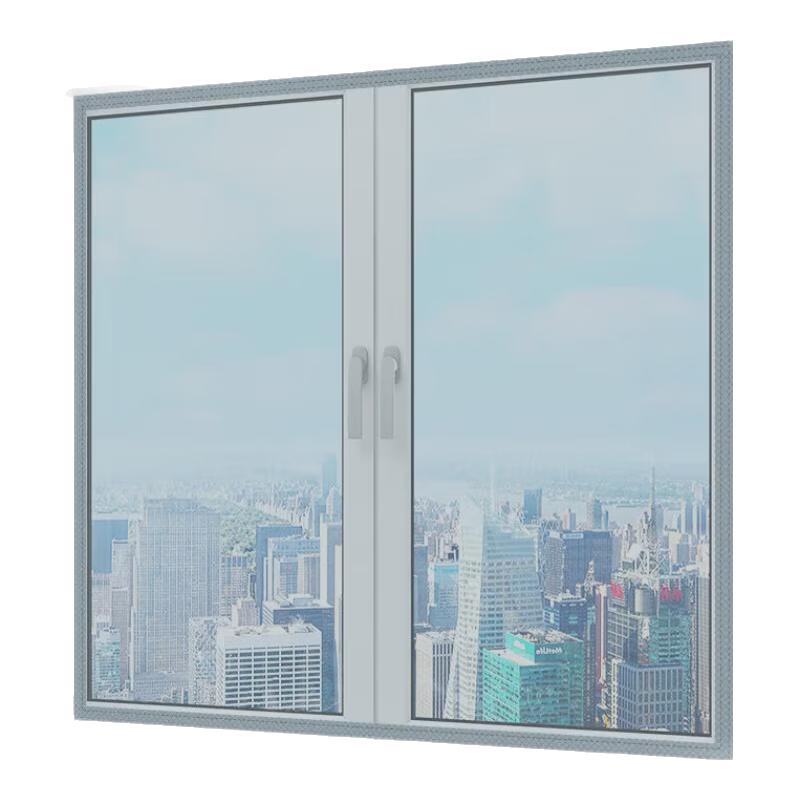 舒簾外開窗專用紗窗網(wǎng)拉鏈魔術(shù)貼自粘防蚊子家用免打孔自裝簡易防蠅網(wǎng) 金剛紗【灰色】整塊+四周魔術(shù)貼 110*150