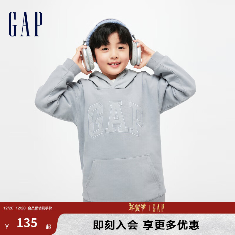 Gap��ͯ������LOGO̼����ĥץ������836852��ͯװ��ñ�� ��ɫ 160 cm(XL)���޳���