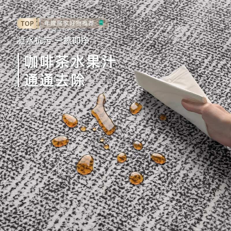 兴连心地毯客厅意式极简2025新款防水卧室免洗可擦轻奢高级家用沙发地垫 S仿羊绒-沐凌 140*200cm
