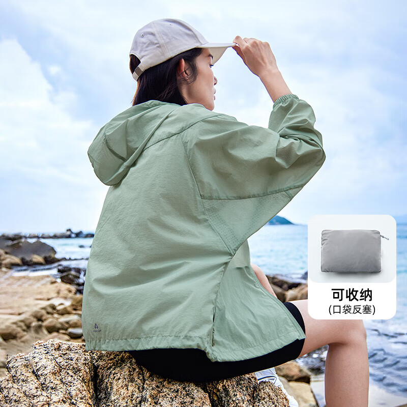 拓路者户外防晒衣女夏季新款upf50+冰丝防晒服外套男海边旅游学车皮肤衣 藕荷粉 L