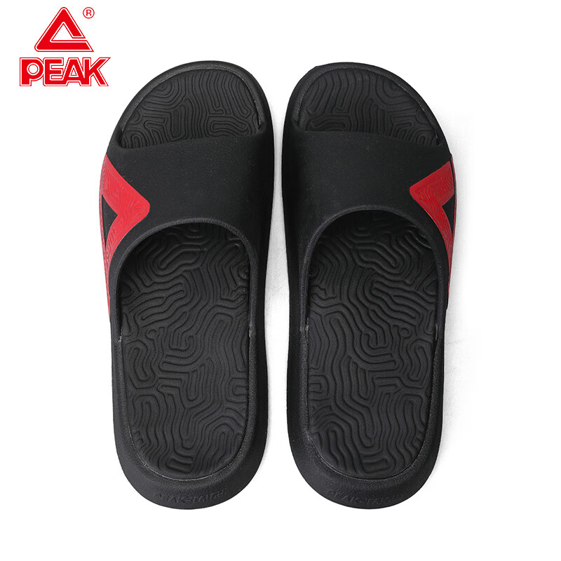 匹克(PEAK)态极拖鞋男鞋夏季外穿运动拖鞋篮球防滑凉拖女款户外沙滩鞋涉水鞋 DL520557黑色/暗红 45