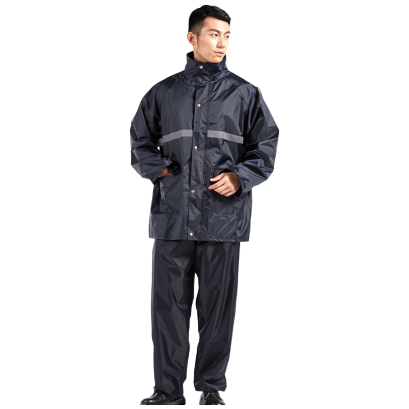 謀福（CNMF）964分體式反光雨衣雨褲套裝戶外反光雨衣(RF675 警示服 XL-175)
