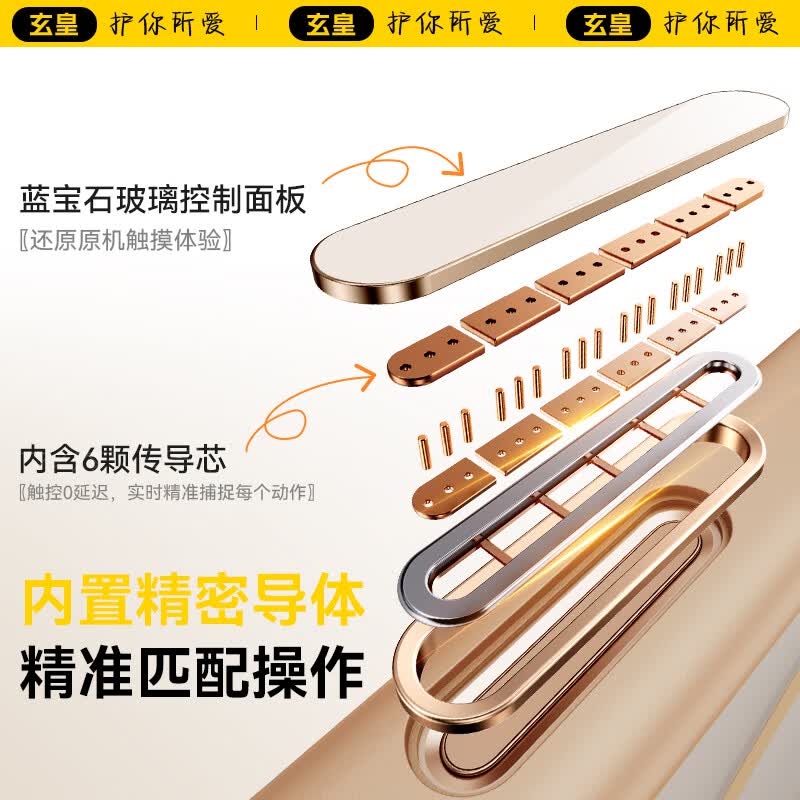 玄皇【自带Ai拍照按键】 适用iphone16promax手机壳苹果16promax保护套磨砂磁吸相机按键全包超薄防摔 苹果16promax【自带拍照按键丨顶配磁吸】 浅金色丨不沾指纹丨赠钢化膜+镜头膜