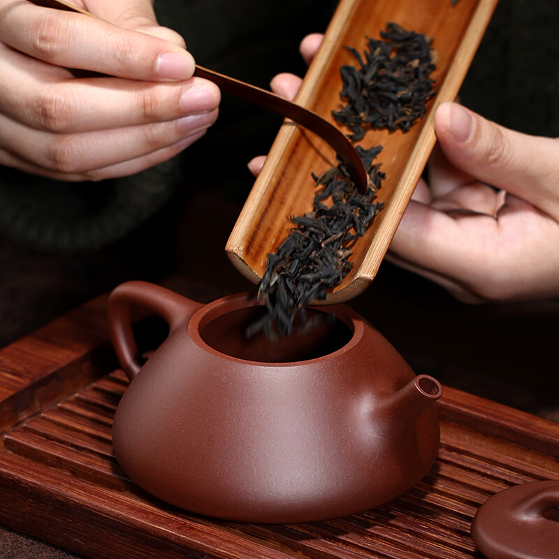 百年利永宜兴紫砂壶纯手工原矿紫泥子冶石瓢壶功夫茶具泡茶壶230ml