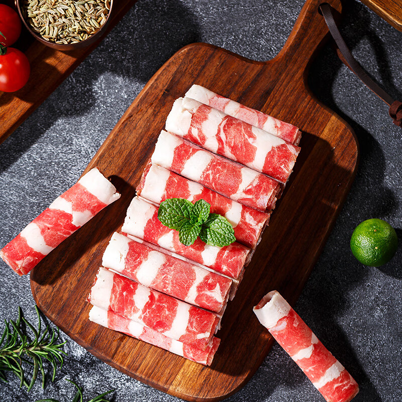 海底捞肥牛卷300g/袋 生鲜国产整切牛肉卷涮锅烧烤麻辣烫火锅食材