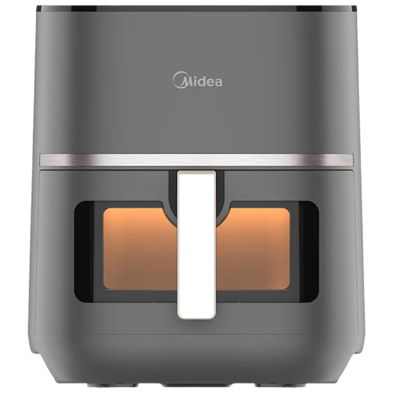 美的(Midea)空气炸锅5.3L大容量可视多功能轻油上下立体匀烤专业萃香程序薯条机 MF-KZC5591 【ZMD安心系列】