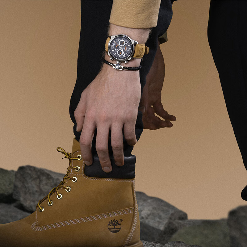 添柏岚(Timberland)男士手链手镯时尚潮流个性编织手绳手环手串首饰送男友生日礼物 TDAGB0002002