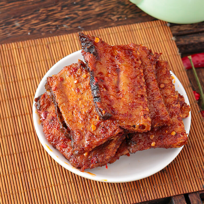 风鲜仓大霸王香辣草鱼排120g爆辣抖音同款鱼排鱼块儿湖南特产解馋小零食 香辣草鱼排120g*1袋