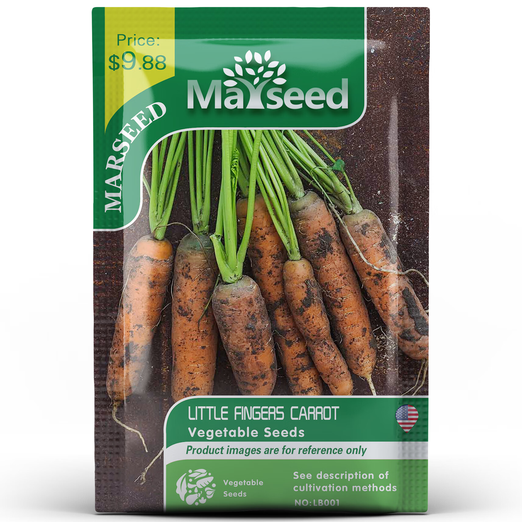 Marseed 手指胡蘿卜種子籽孑苗 小手指胡蘿卜50-100粒