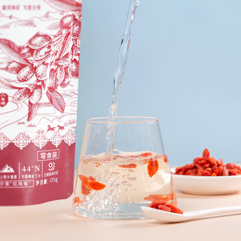 精河枸杞精河红枸杞子头茬枸杞新疆精河免洗枸杞茶养生茶干货特产半斤 一斤 125g*4袋