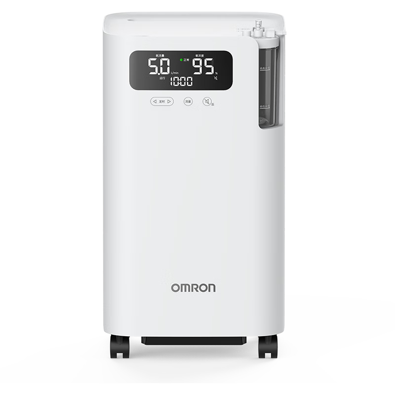 欧姆龙（OMRON）5L升制氧机医用级家用吸氧机轻音老人孕妇带雾化Y-5101W