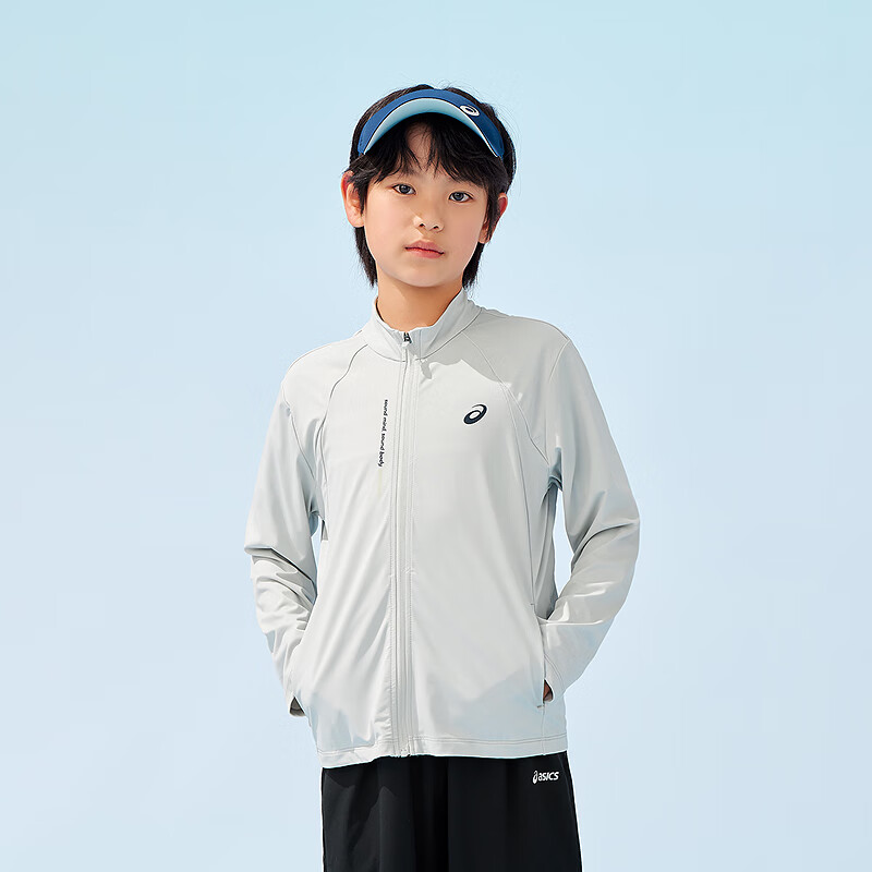 亚瑟士（asics）童装2025年夏季男女童UPF50+防晒服针织立领外套332251052317