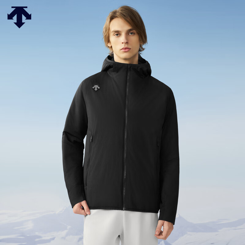 迪桑特 SKI STYLE 男士 輕量輕薄 棉服 外套夾克 BK-BLACK XL (180/100A)