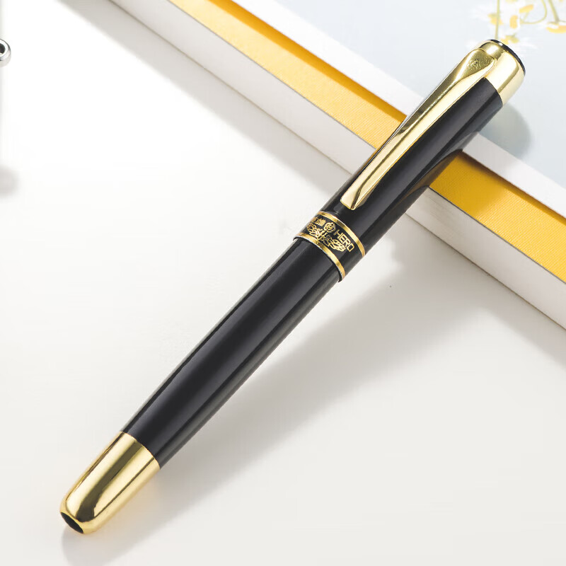 英雄（HERO）9018钢笔明尖铱金笔美工笔练字书法钢笔学生笔签字笔生日礼物商务办公笔 弯尖美工笔（约0.7mm）