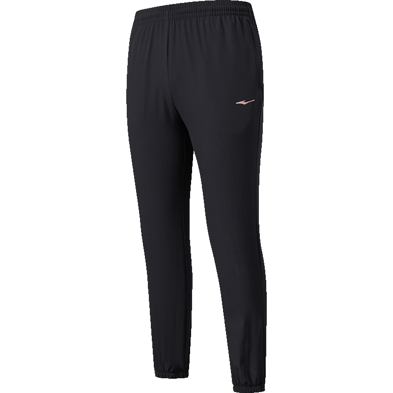 鸿星尔克运动裤女春季梭织长裤弹力速干吸湿排汗休闲户外健身九分裤