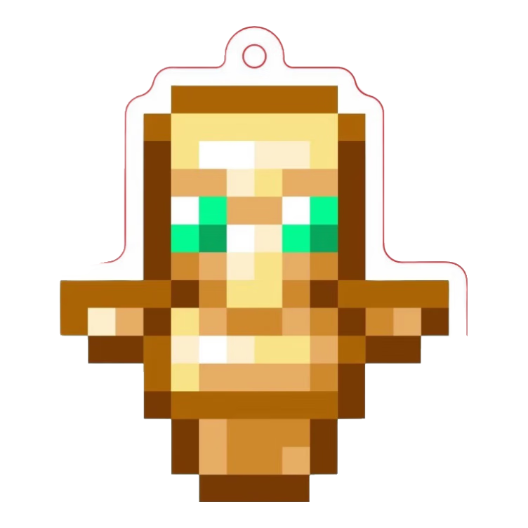 Murcia我的世界掛件周邊Minecraft亞克力mc鑰匙扣不死圖騰附魔蘋果禮物