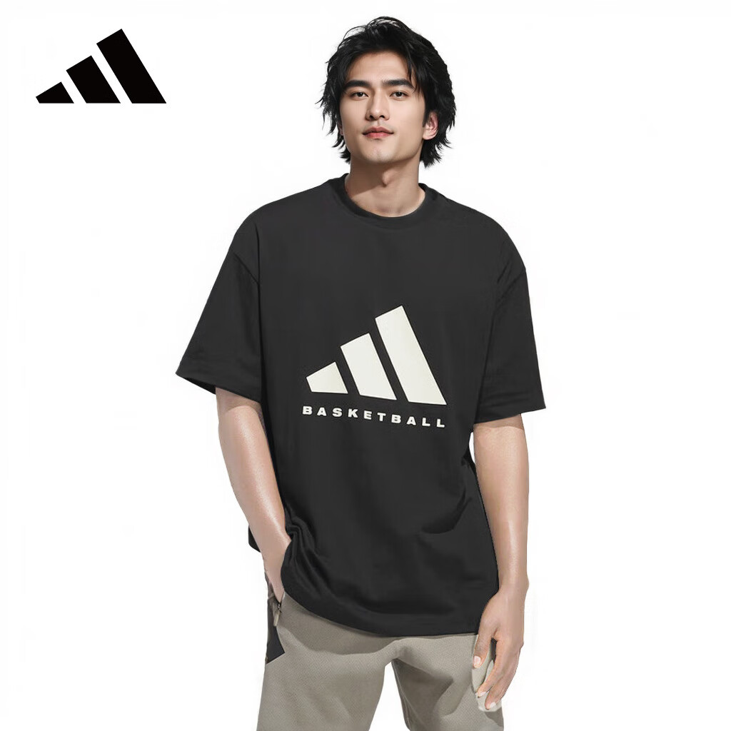 阿迪达斯adidas中性情侣款时尚Chapter舒适运动休闲短袖T恤 XS