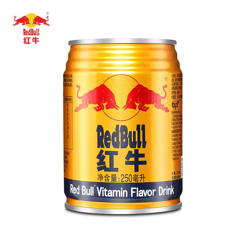 红牛RedBull红牛维生素风味饮料250ml*24罐整箱运动型能量饮料批发 红牛250ml*6瓶