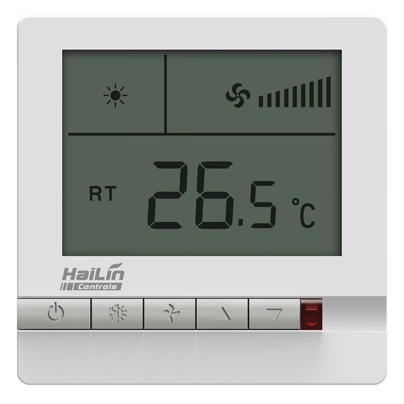 HAILIN温控器中央空调控制器温度控制开关面板两管制海林HL108DB2