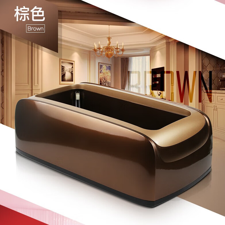 LYSHIYI鞋套机全自动家用覆膜机含100只脚套一次性自动鞋套机专用鞋套 至尊款鞋套机-棕色(含100鞋套)