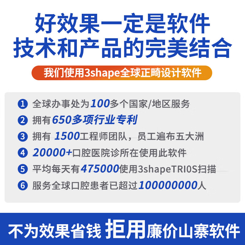 曙美（SHUMEI）正畸工具包隐形牙套牙齿矫正器保持器定制【免费提供矫正方案】 收货后联系我们教制做牙齿模【送3D扫描方案】