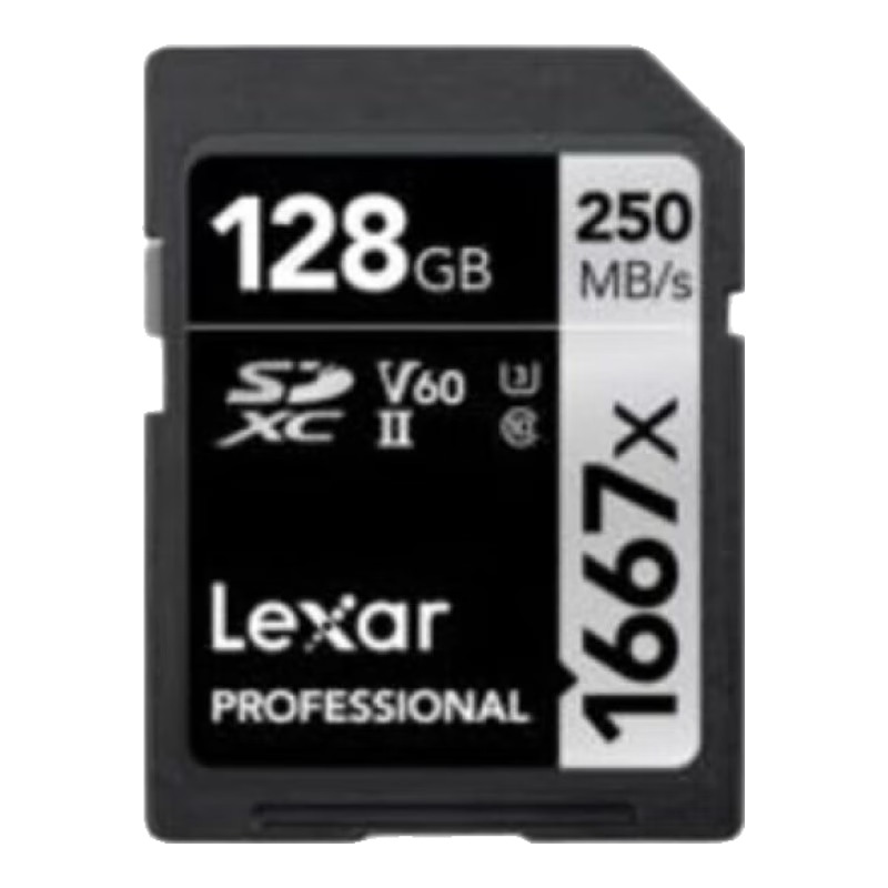 ׿ɳLexarSD洢 128GB U3 V60 4Kڴ濨 ˫Žָ250MB/s д120MB/s