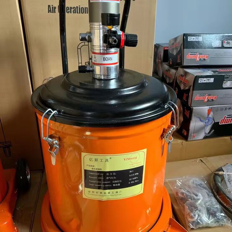 氣動黃油槍高壓注油器打黃油泵加注搶汽全自動小型電動氣壓黃油機 35升黃油機裸機無槍管