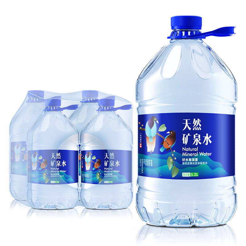 ���ͻ�Ȫ��Ȼ��Ȫˮ5.2L ��Ͱװ ��ƫ�����ͥ���ݲ��ƿ����ˮ 5.2L*1Ͱ����Ѻ��