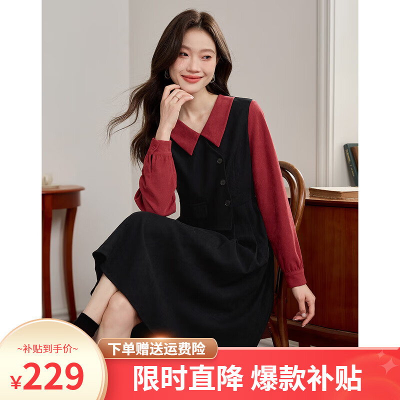 ���ڲ����������������ǧ������������ȹŮ�ﶬ��߼���ĥ��������ɫȹ�� ��ɫ 2XL