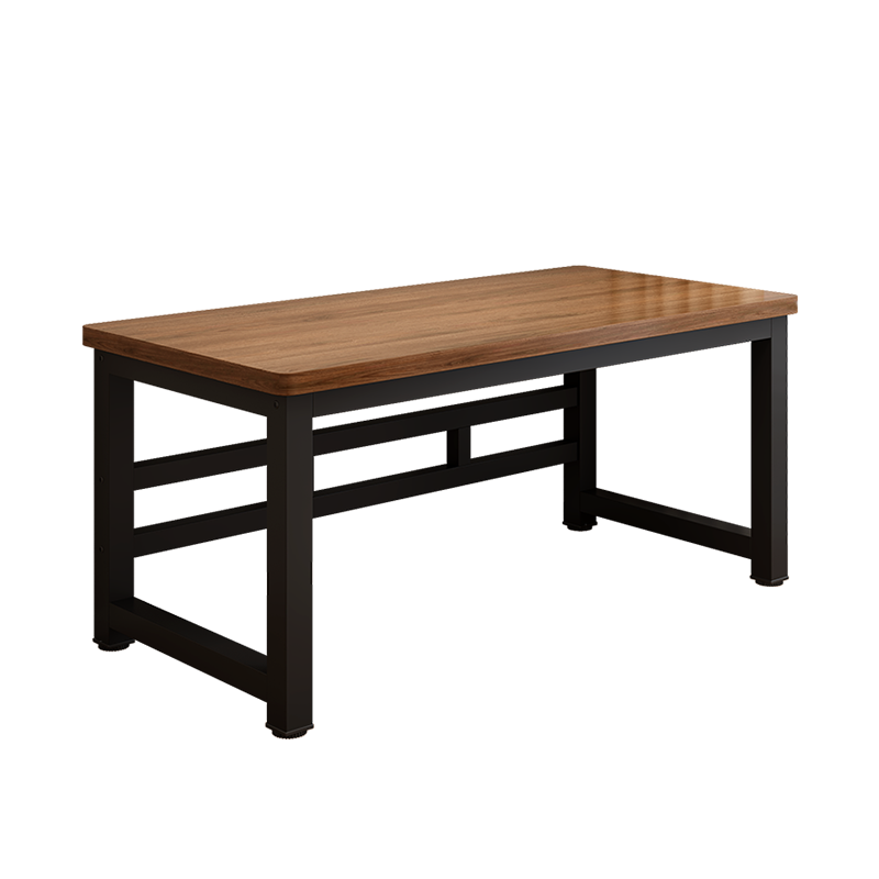 景彩电脑桌台式书桌学习桌家用办公桌子加厚电竞桌JZ29樱桃木色1.4米