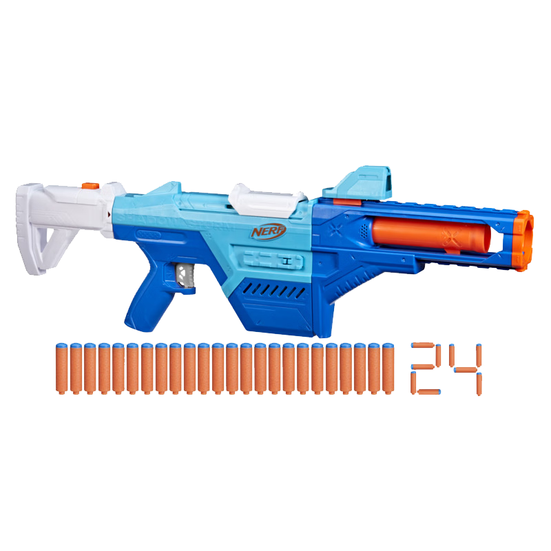 孩之寶（Hasbro）NERF熱火兒童玩具槍軟彈槍兒童節禮物N系列暗影風(fēng)暴發(fā)射器G0350