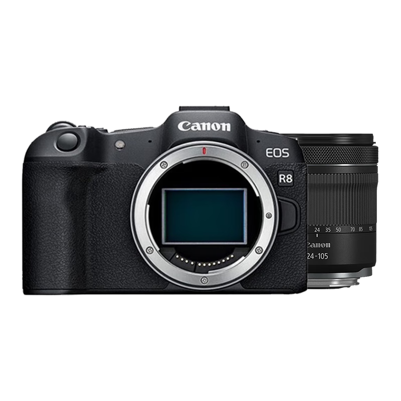 ���ܣ�Canon������R8 ȫ����΢��������� 4K��Ƶ����ֱ�� 24-105��׼�佹��ͷ ���м�������� ɨ��������װ