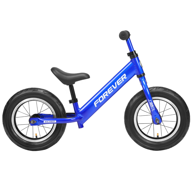 永久兒童平衡車無(wú)腳踏滑步車2-4歲寶寶雙輪滑行車兒童禮物兩輪車 [標(biāo)配款]鋁架+充氣輪 12寸 藍(lán)色