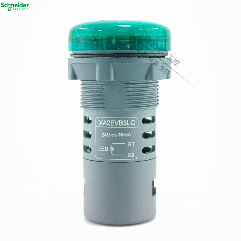 施耐德(Schneider)指示灯 信号灯 XA2系列 开孔22mm XA2-EVB3LC 绿色 24V
