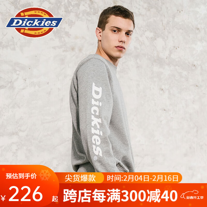 dickies���� ��ʽ�䲿ӡ��Բ�쳤������ëȦ������ �ٴ�8148 ��ɫ L