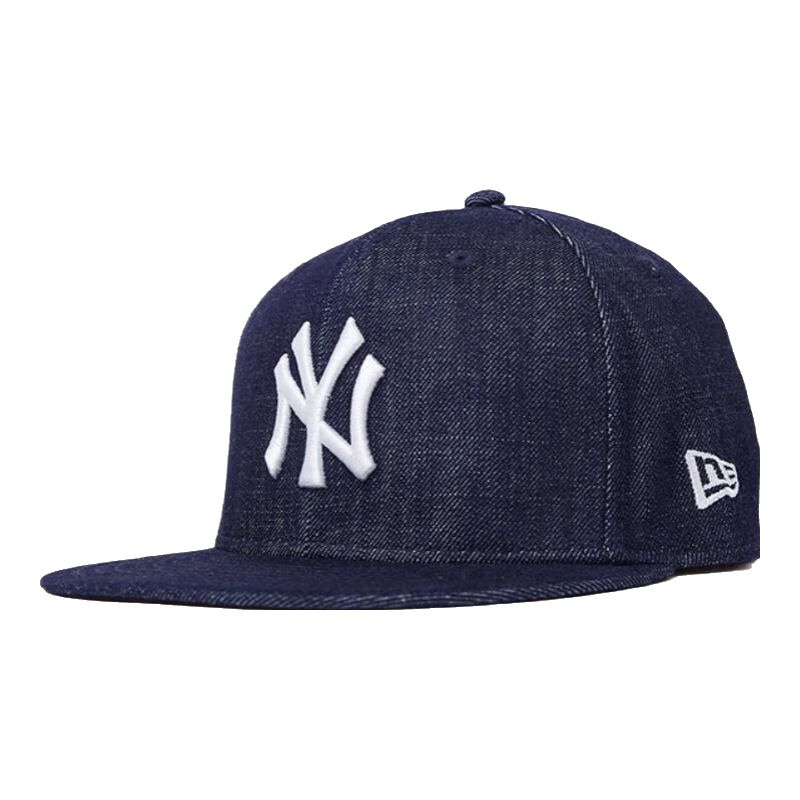 NEW ERA明星同款紐亦華MLB棒球帽2025早春新款情侶世界大賽NY平檐全封帽 14538392-深牛仔藍(lán) 紐約洋基隊(duì) 718 56cm