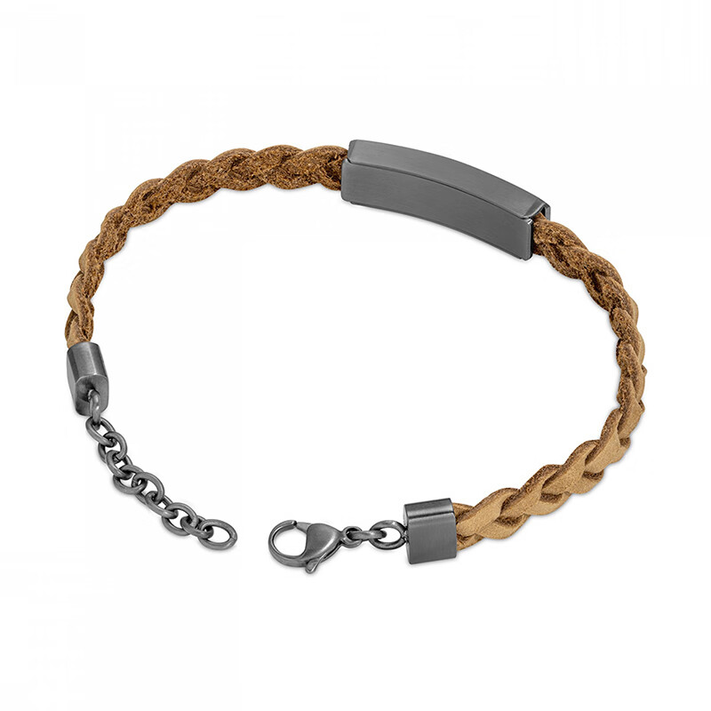 添柏岚(Timberland)男士手链手镯时尚潮流个性编织手绳首饰手环手串送男友生日礼物 TDAGB0002103