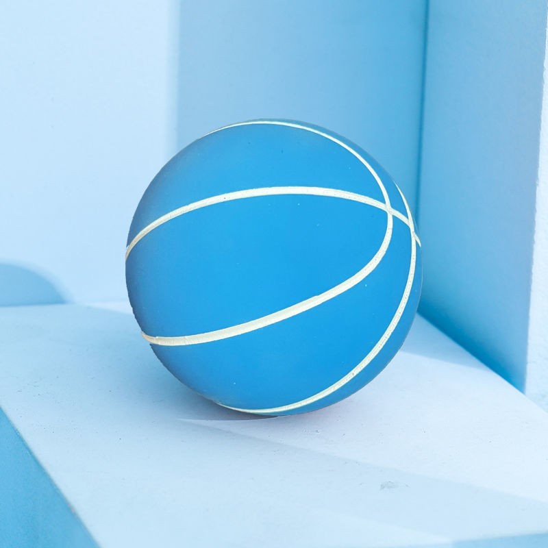 葵影超高弹力6cm迷你橡胶小篮球创意摆件篮球感训练球解压空心玩具球