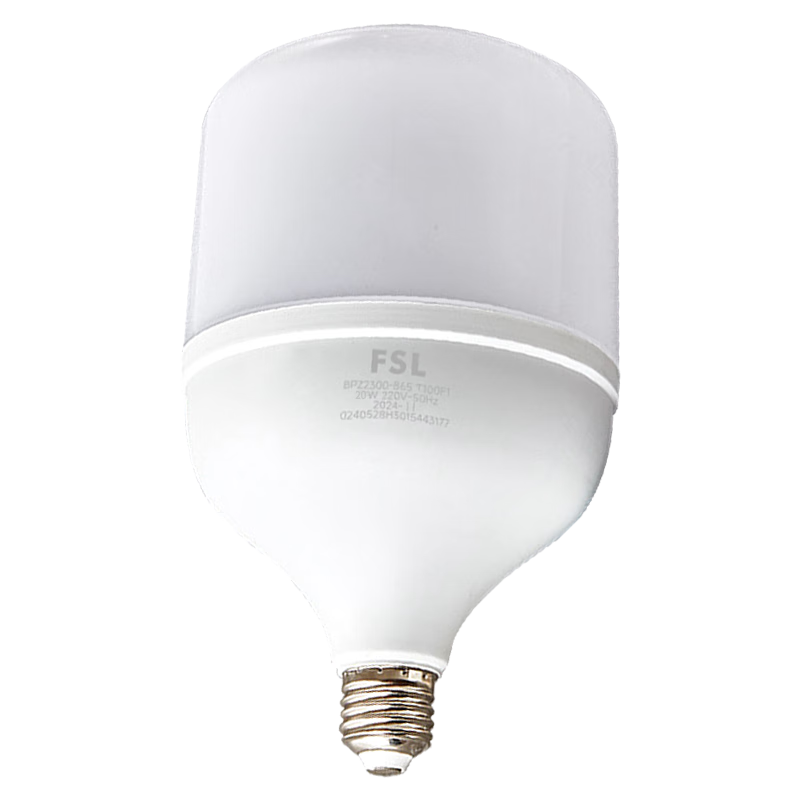 ��ɽ������FSL��LED���ܵ���T80������20W�׹�6500k���ݿ�E27������ҵ���ù�������