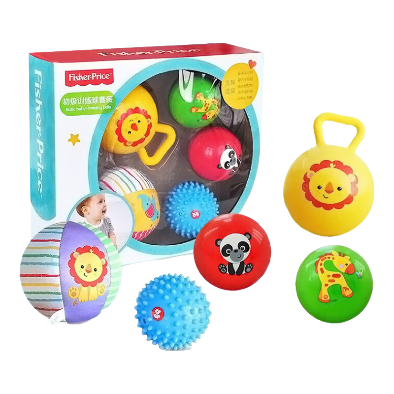 ��ѩ(Fisher-Price)Ӥ�����ҡ���� ��ͯ��ץѵ�����֪��  ����ѵ������װ(5��)