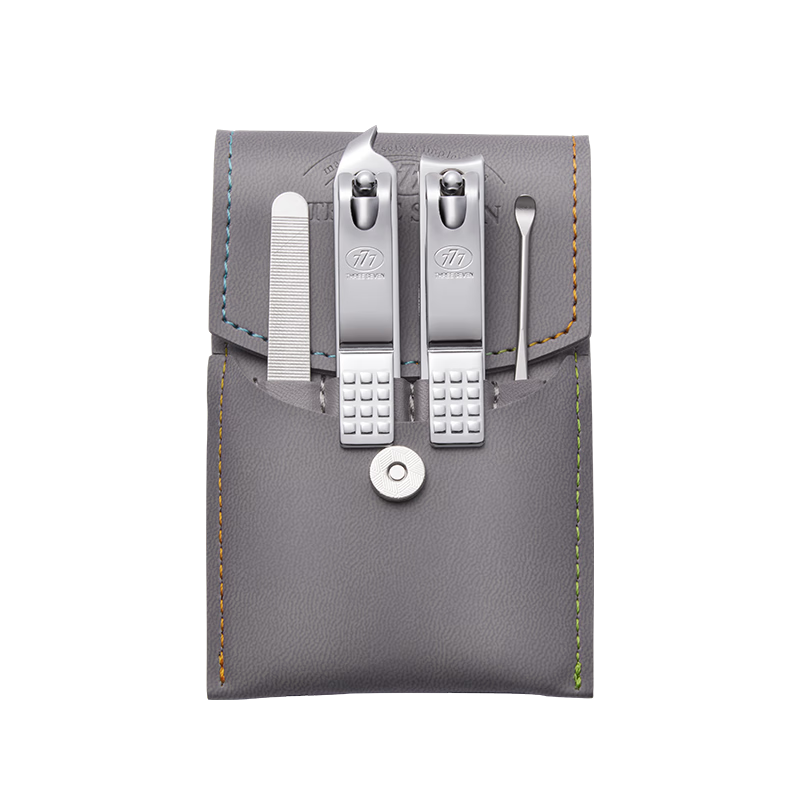 777指甲刀进口指甲剪指甲套装工具剪指甲钳斜口4件套8002